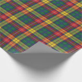 Buchanan Clan Tartan Pset Pattern Feestdagen Cadeaupapier (Hoek)