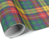 Buchanan Clan Tartan Pset Pattern Feestdagen Cadeaupapier (Rol Hoek)