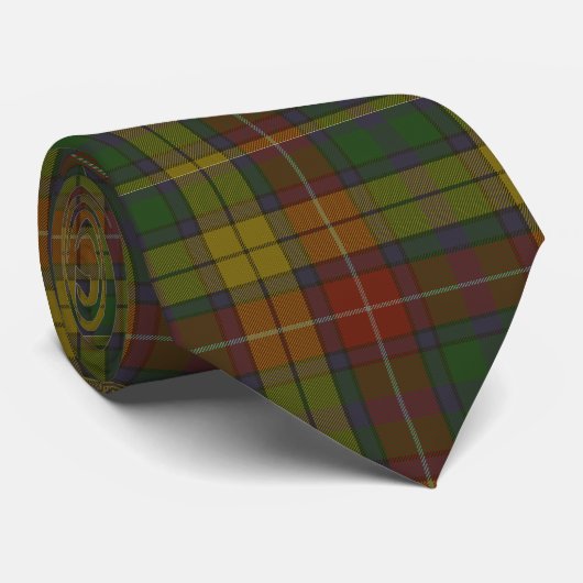 Buchanan Clan Tartan Stropdas (Opgerold)