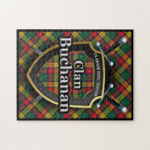 Buchanan Clan Tartan Swords and Shield Legpuzzel (Horizontaal)
