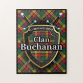 Buchanan Clan Tartan Swords and Shield Legpuzzel (Verticaal)