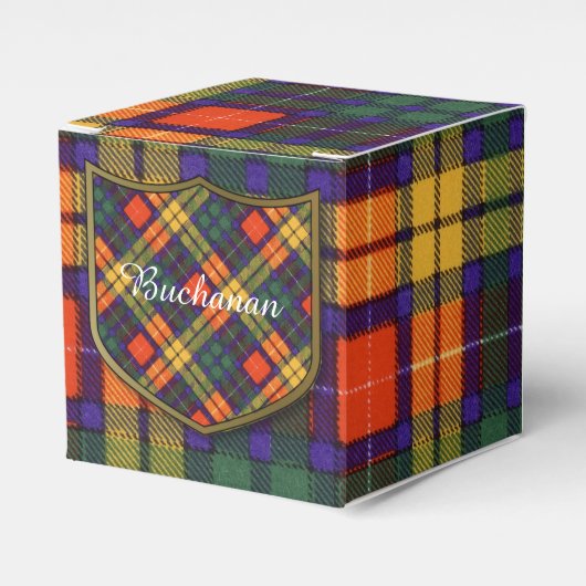 Buchanan familie clan Plaid Schotse kilt tartan Bedankdoosjes (Voorkant Zijde)