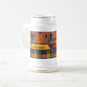 Buchanan Family clan Pset Scottish kilt tartan Bierpul (Voorkant links)