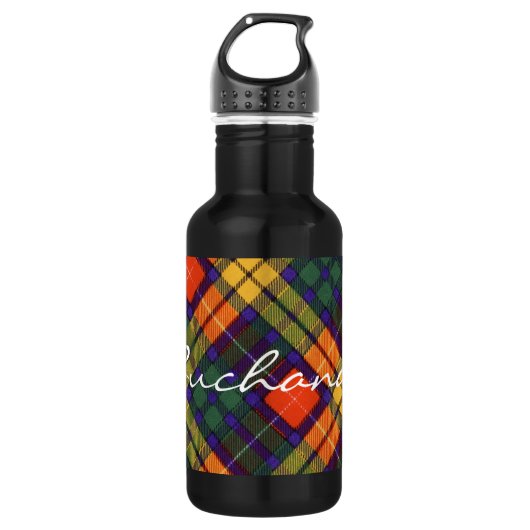 Buchanan Family clan Pset Scottish kilt tartan Waterfles (Voorkant)