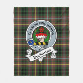 Buchanan Hunting Clan Badge Tartan Pset Fleece Deken (Voorkant)