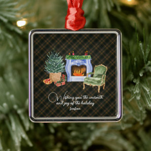 Buchanan Hunting Modern Original Scottish Tartan Metalen Ornament