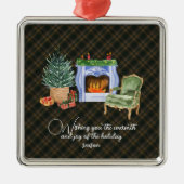 Buchanan Hunting Modern Original Scottish Tartan Metalen Ornament (Voorkant)