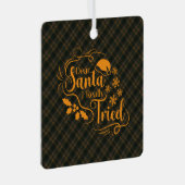 Buchanan Hunting Modern Original Scottish Tartan Metalen Ornament (Voorkant Rechts)