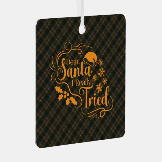 Buchanan Hunting Modern Original Scottish Tartan Metalen Ornament (Voorkant Rechts)