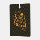 Buchanan Hunting Modern Original Scottish Tartan Metalen Ornament (Voorkant links)