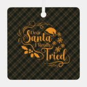 Buchanan Hunting Modern Original Scottish Tartan Metalen Ornament (Voorkant)