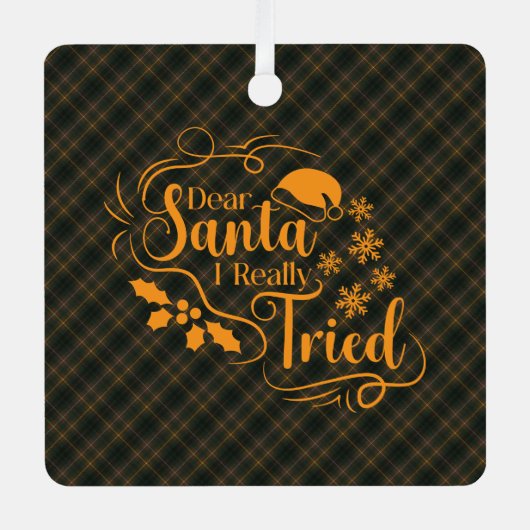 Buchanan Hunting Modern Original Scottish Tartan Metalen Ornament (Voorkant)