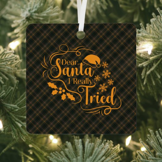 Buchanan Hunting Modern Original Scottish Tartan Metalen Ornament (Insitu)