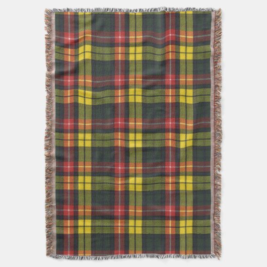 Buchanan M Original Scottish Tartan Deken (Voorkant Verticaal)