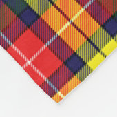 Buchanan Modern Clan Badge Tartan Pset Fleece Deken (Hoek)