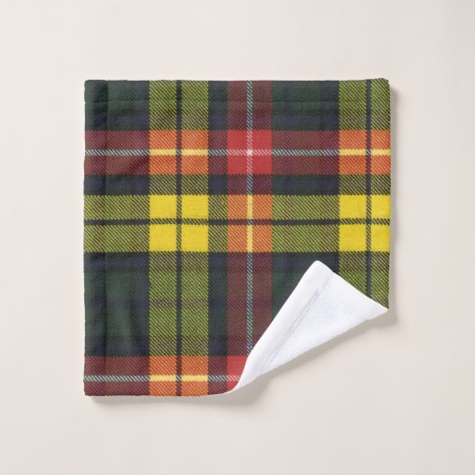 Buchanan Modern Original Scottish Tartan Bad Handdoek (Wasdoekje)