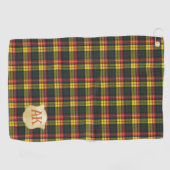 Buchanan Modern Original Scottish Tartan Golfhanddoek (Horizontaal)