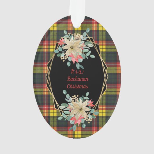 Buchanan Modern Original Scottish Tartan Ornament (achterkant)