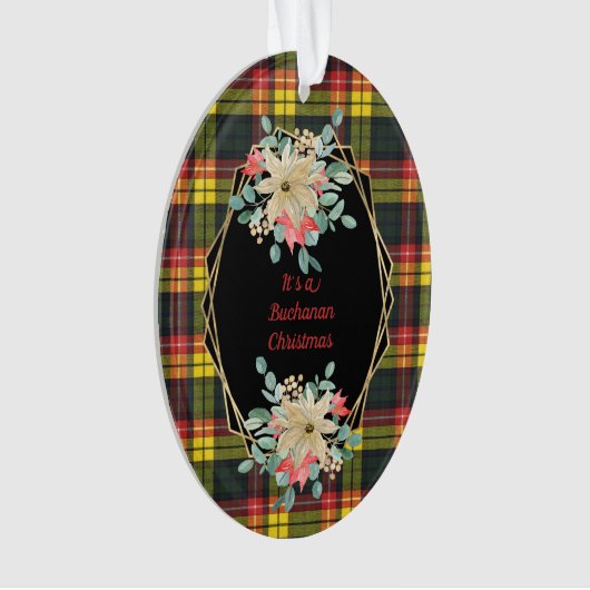 Buchanan Modern Original Scottish Tartan Ornament (voorkant)