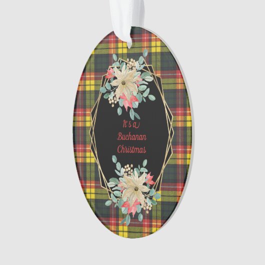 Buchanan Modern Original Scottish Tartan Ornament (voorkant)