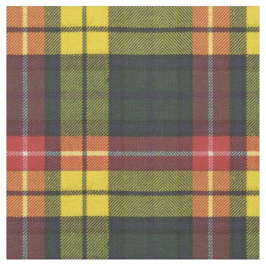 Buchanan Modern Original Scottish Tartan Stof (Close Up)