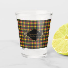 Buchanan Modern Originele Schotse Clan Tartan Shot Glas