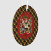 Buchanan Modern  Scottish Tartan Christmas Ornament (voorkant)