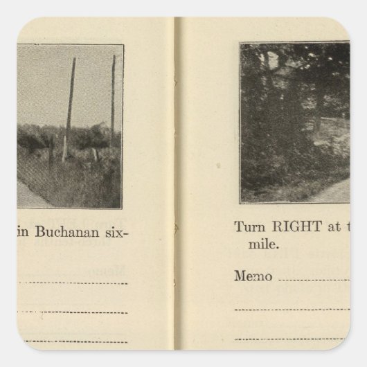 Buchanan, New York Vierkante Sticker (Voorkant)