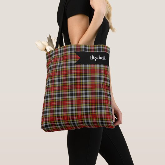 Buchanan Old Dress Scottish Clan Tartan Pset Tote Bag (Dichtbij)