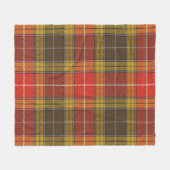 Buchanan Oude Set Verweerde Plaid Fleece Deken (Voorkant (Horizontaal))