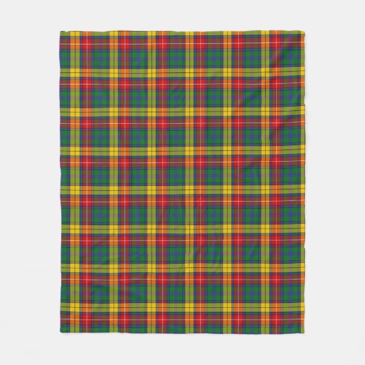 Buchanan Plaid Fleece Deken (Voorkant)