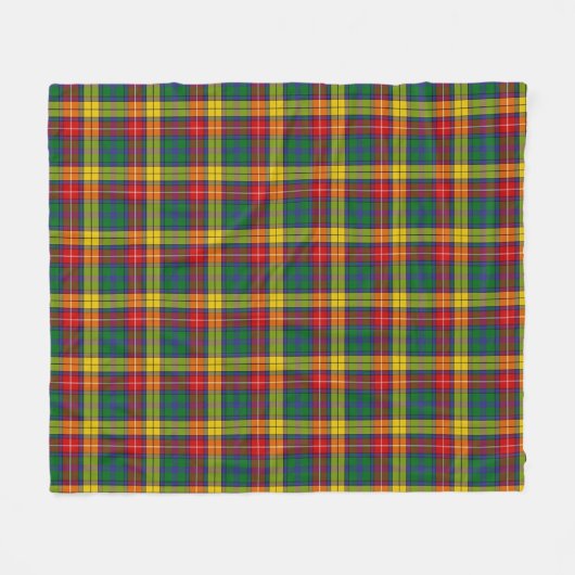 Buchanan Plaid Fleece Deken (Voorkant (Horizontaal))