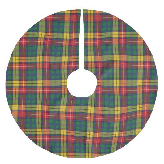 Buchanan Plaid Tartan Pattern Kerstboom Rok (Voorkant)