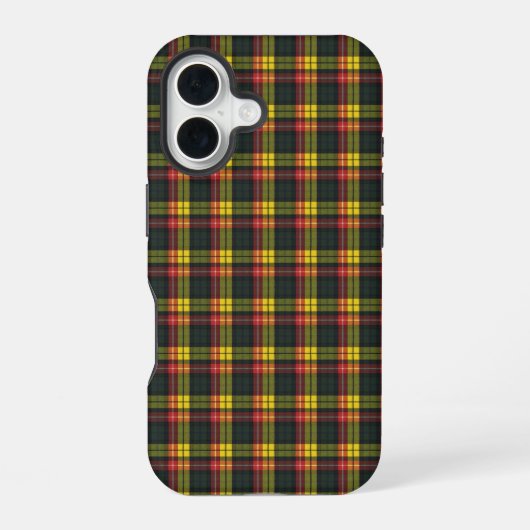 Buchanan Schotse Clan Tartan iPhone 16 Hoesje (Achterkant)