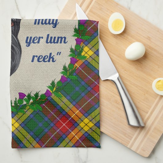 Buchanan Scottie Dog Kitchen Towel Theedoek (Quarter Fold)