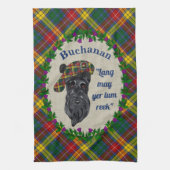 Buchanan Scottie Dog Kitchen Towel Theedoek (Verticaal)