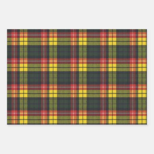 Buchanan Scottish Clan Tartan Inpakpapier Vel (Voorkant)