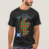 Buchanan Scottish Clan Tartan Schotland T-shirt (Voorkant)