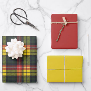 Buchanan Scottish Clan Tartan Wrapping Paper Shee