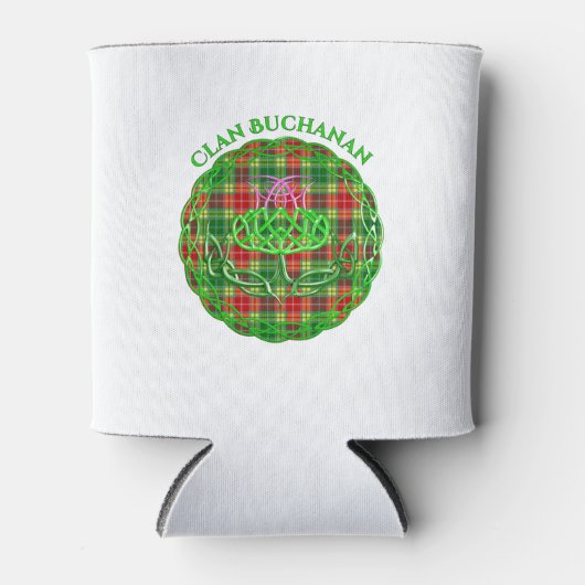 Buchanan Scottish Tartan Celtic Thistle Blikjeskoeler (Voorkant)