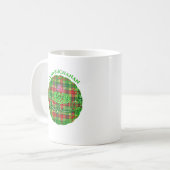 Buchanan Scottish Tartan Celtic Thistle Koffiemok (Voorkant links)