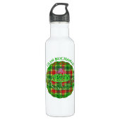 Buchanan Scottish Tartan Celtic Thistle Waterfles (Voorkant)
