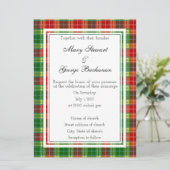 Buchanan Scottish Wedding Invitation Kaart (Staand voorkant)