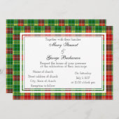 Buchanan Scottish Wedding Invitation Kaart (Voorkant / Achterkant)