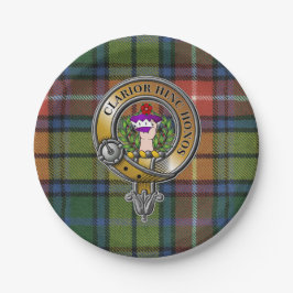 Buchanan Tartan & Badge Papieren Bordje