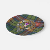 Buchanan Tartan & Badge Papieren Bordje (Gekanteld)