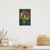 Buchanan Tartan & Badge Poster (Keuken)