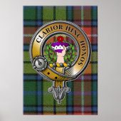 Buchanan Tartan & Badge Poster (Voorkant)