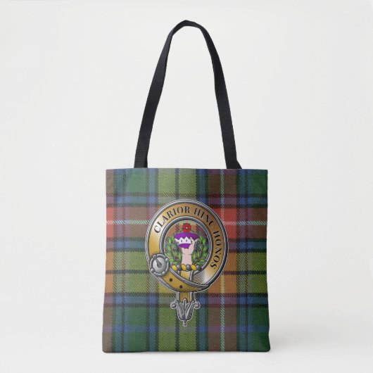 Buchanan Tartan & Badge Tote Bag (Voorkant)