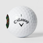 Buchanan Tartan Clan Pset Golf Balls Golfballen (Logo)